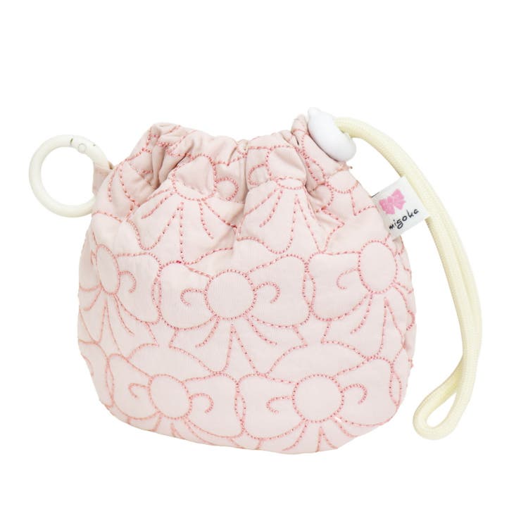 ピンク | ミニポーチ 巾着 小物入れ | AVVENTURA