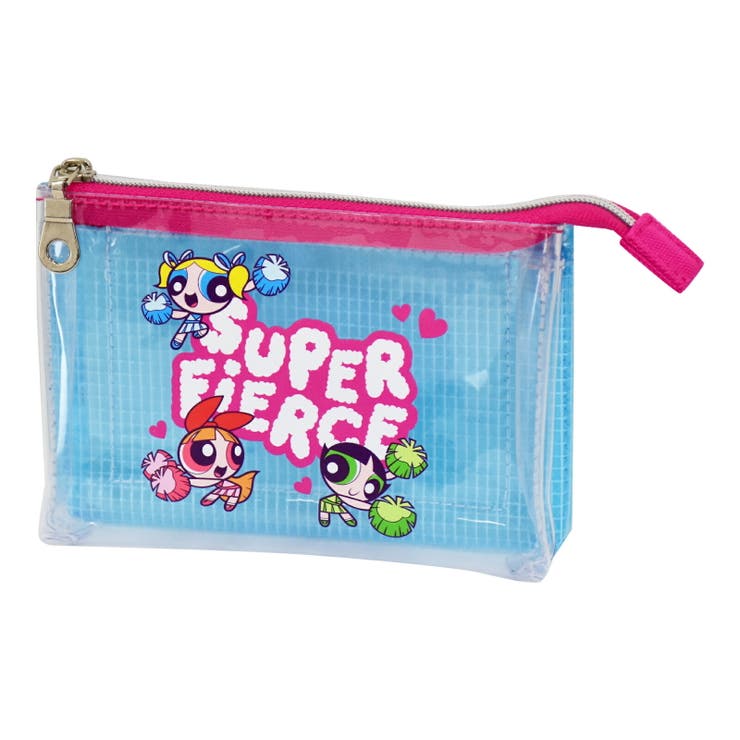 ブルー(MPPG-213) | パワーパフガールズ 3ポケットポーチ クリアポーチ | AVVENTURA