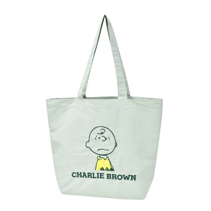 グリーン(SPZ-3949) | トートバッグ アップリケ刺繍 スヌーピー | AVVENTURA