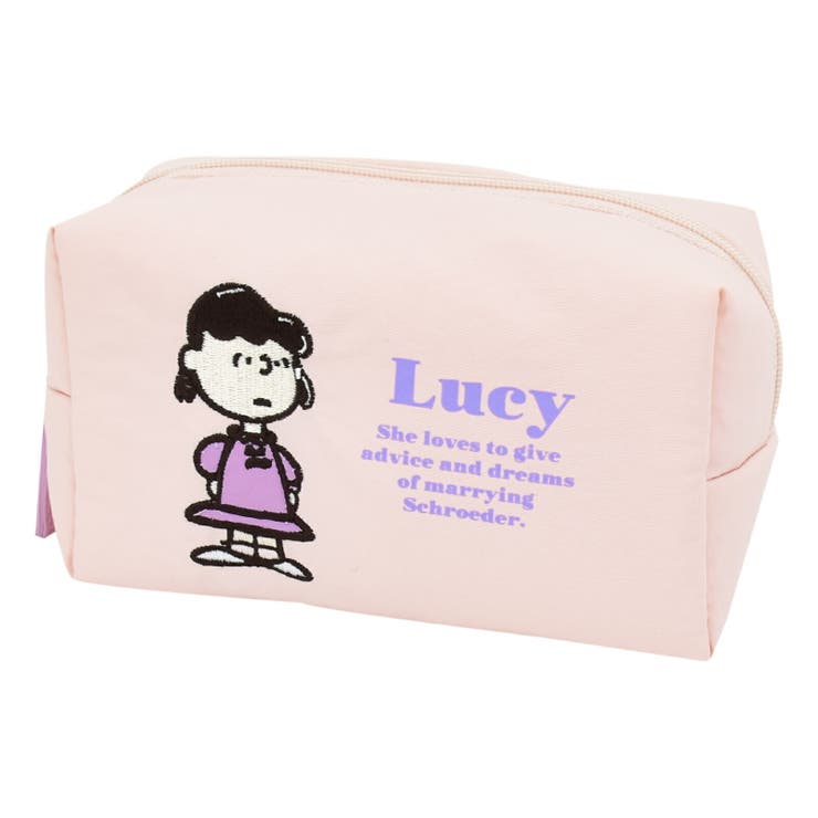 ピンク(SPZ-4138) | スヌーピー コスメポーチ アップリケ | AVVENTURA