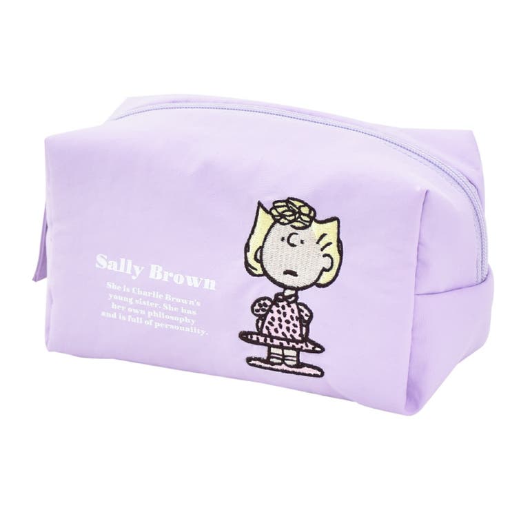 パープル(SPZ-4141) | スヌーピー コスメポーチ アップリケ | AVVENTURA