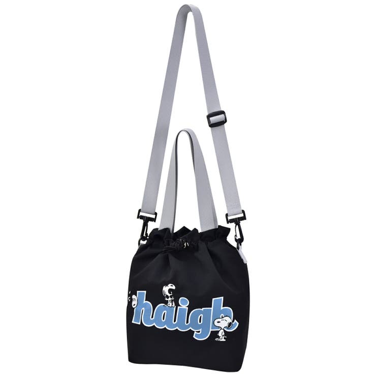 ブラック(SPZ-3930) | スヌーピー ピーナッツ 巾着ショルダー | AVVENTURA