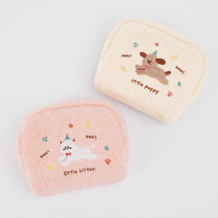 アニマル刺繍 化粧ポーチ ミニポーチ | AVVENTURA | 詳細画像1 