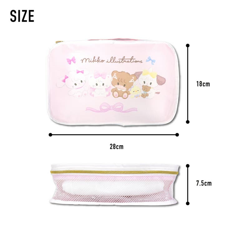 mikko illustrations メッシュ収納ポーチ | AVVENTURA | 詳細画像3 