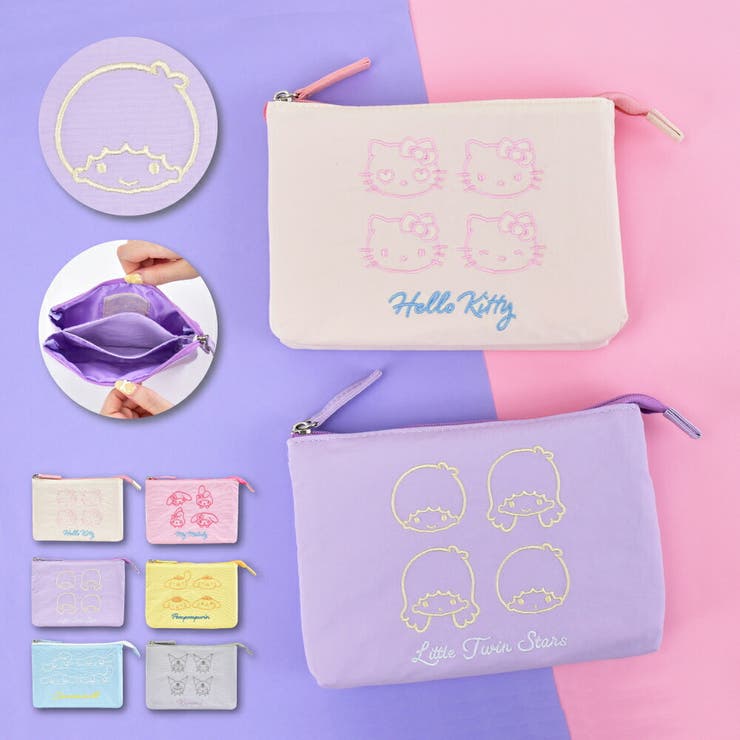 化粧ポーチ 小物入れ 3ポケットポーチ | AVVENTURA | 詳細画像1 