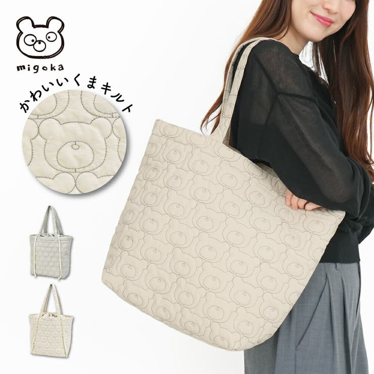 巾着トートバッグ レディース モチーフキルト | AVVENTURA | 詳細画像1 