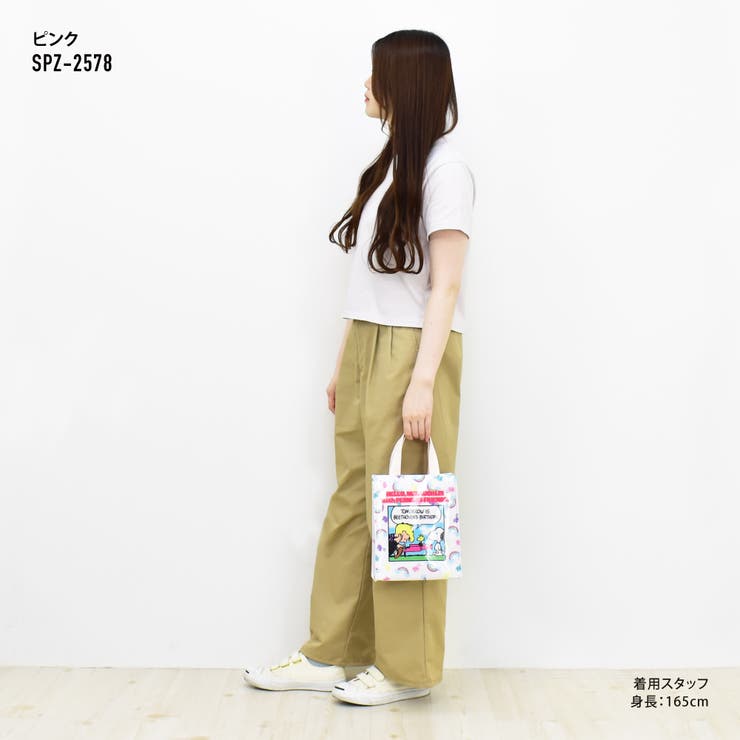 スヌーピー トートバッグ ミニトート レディース 女子 大人 向け 小さい PVC ミニ レッスンバッグ サブバッグ チャーリーブラウン お出かけ 仕事 遠足 行楽 お弁当