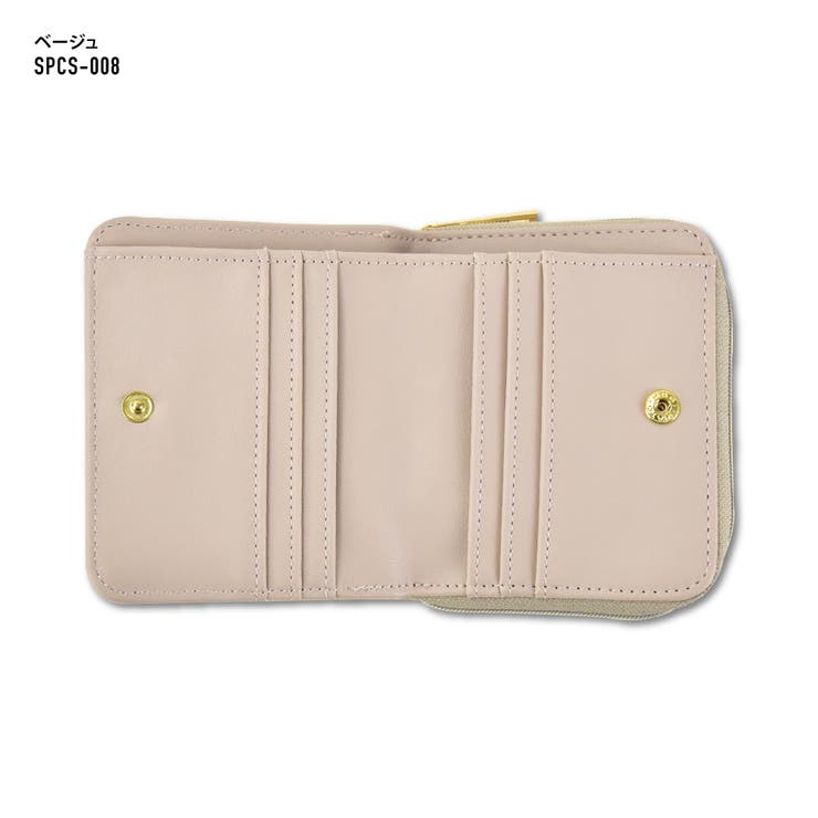 PEANUTS & Co. トラッカー　ベージュ　財布 ピーナッツ PEANUTS 財布 レディース 二つ折り 人気