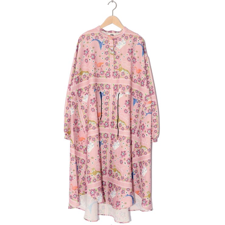 値下げ　新品！サベーラ　SABELLA 花柄　ワンピース　ピンク　38サイズ パステル小花柄ワンピ＊Z293 | cherie ange