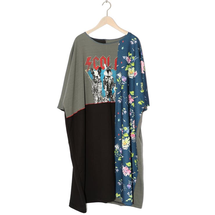 【スカラー】ScoLar ファー ボア 切り替え パッチワーク コート M緑×黒 楽天市場】スカラー scolar（コート・ジャケット｜レディース