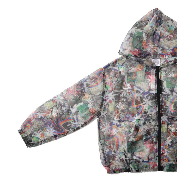ScoLar♡花・アニマルスカラー 2柄展開メッシュパーカー　新品 スカラー ScoLar 花・アニマルスカラー 2柄展開メッシュパーカー