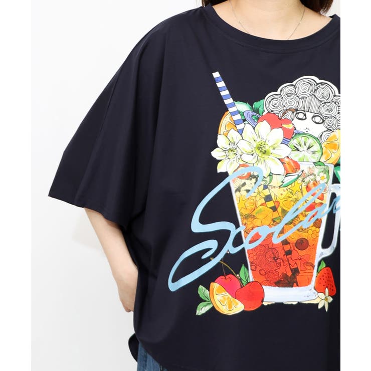 スカラーサングリア柄 接触冷感プルオーバー[品番：SRSW0000108