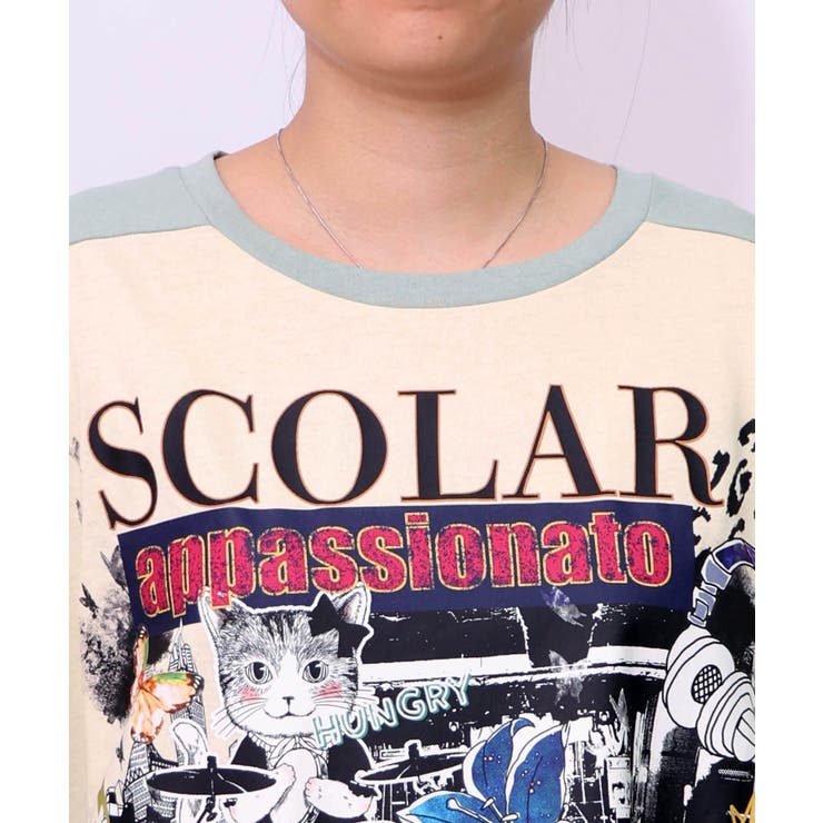 Live柄バイカラープルオーバー | ScoLar | 詳細画像4 