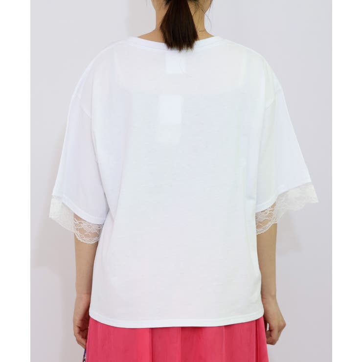 ScoLar スカラー ネコと女の子の自撮り柄 レース 切替 Tシャツ 夏 レディース 半袖 おしゃれ 綿 カットソー 楽天市場】ScoLar スカラー ネコと女の子の自撮り柄 レース 切替