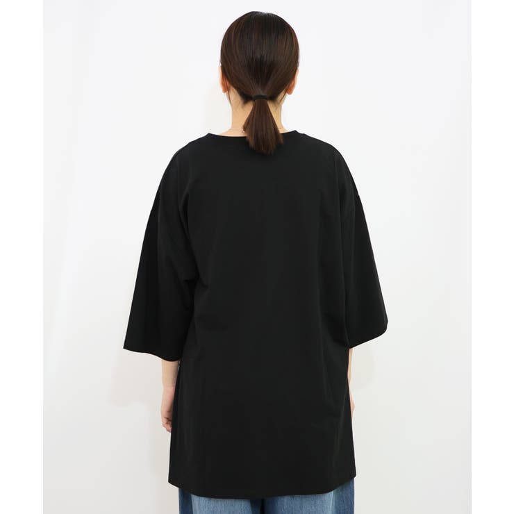 ロゴバッヂトリックアート柄Tシャツ | ScoLar | 詳細画像8 