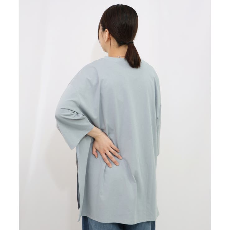 ロゴバッヂトリックアート柄Tシャツ | ScoLar | 詳細画像10 
