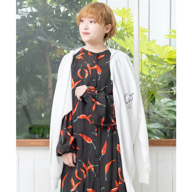 仲宗根泉(HY)コラボ 島とうがらし柄ワンピース[品番：SRSW0000192