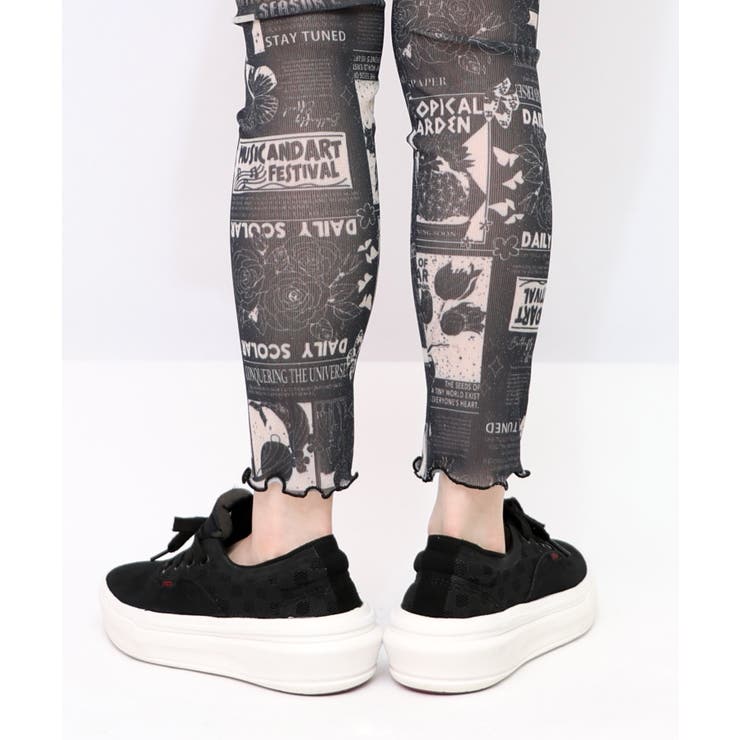 ラメニットソー3柄展開レギンス | ScoLar | 詳細画像5 