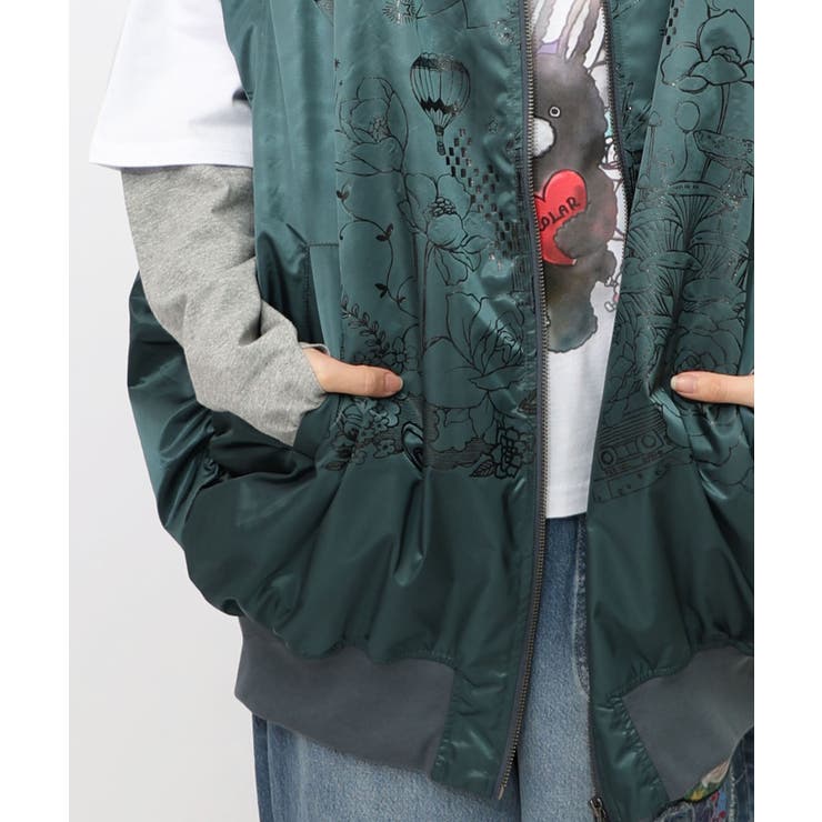 メルヘン柄ラメプリントベスト | ScoLar | 詳細画像10 