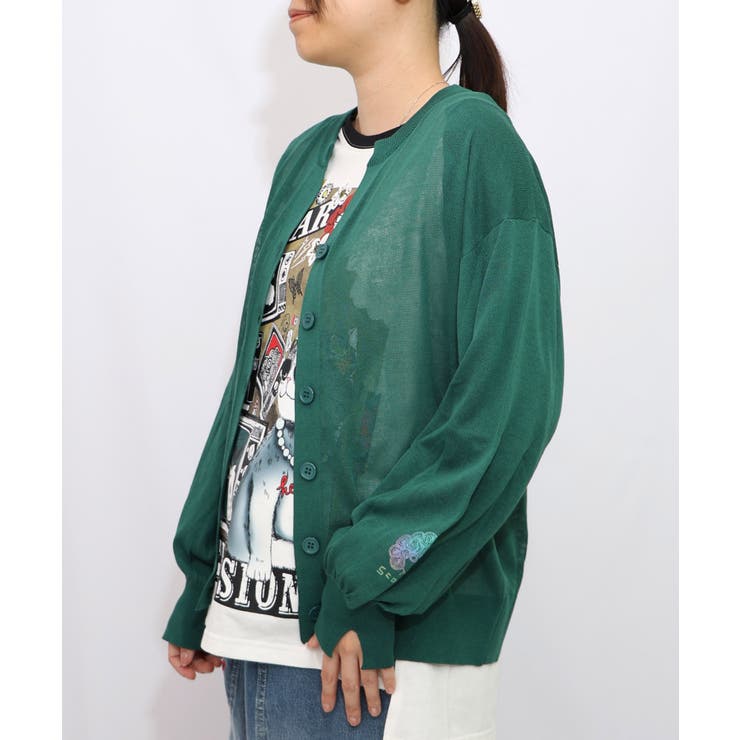 スカラー箔プリント 接触冷感ニットカーディガン | ScoLar | 詳細画像15 