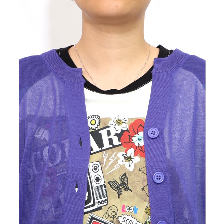 スカラー箔プリント 接触冷感ニットカーディガン | ScoLar | 詳細画像21 