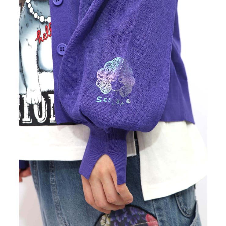 スカラー箔プリント 接触冷感ニットカーディガン | ScoLar | 詳細画像24 