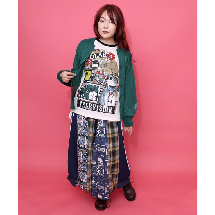 スカラー箔プリント 接触冷感ニットカーディガン | ScoLar | 詳細画像3 