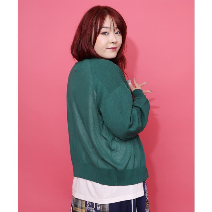 スカラー箔プリント 接触冷感ニットカーディガン | ScoLar | 詳細画像6 