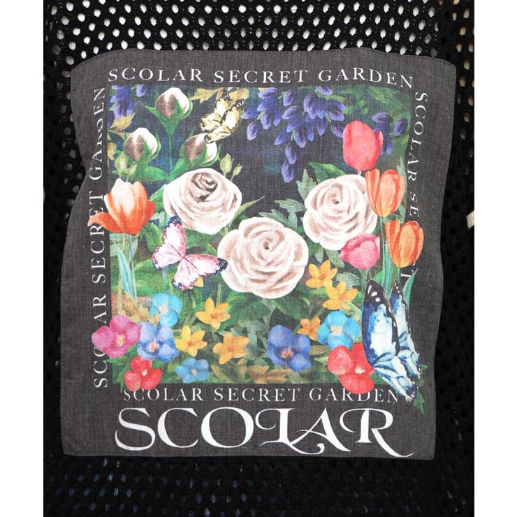 花アップリケ2WAYメッシュプルオーバー | ScoLar | 詳細画像6 