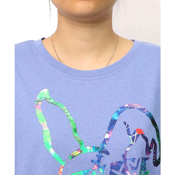 パチうさプリント メッシュ袖Tシャツ | ScoLar | 詳細画像14 