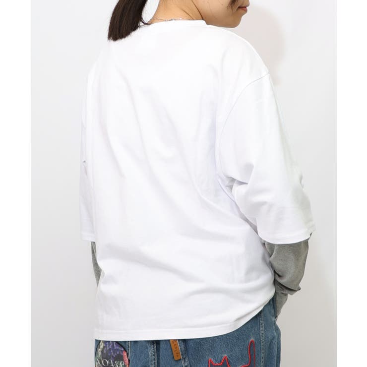 スカラーキャラクターズ柄 レイヤード風ロンT | ScoLar | 詳細画像2 