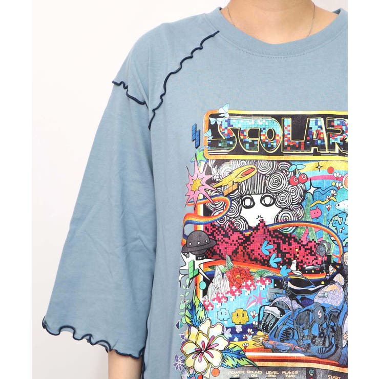 バイクゲーム柄メロウ切替ワンピース | ScoLar | 詳細画像5 