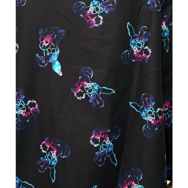 パチうさ×ラビル柄 ネクタイ付きシャツ | ScoLar | 詳細画像3 