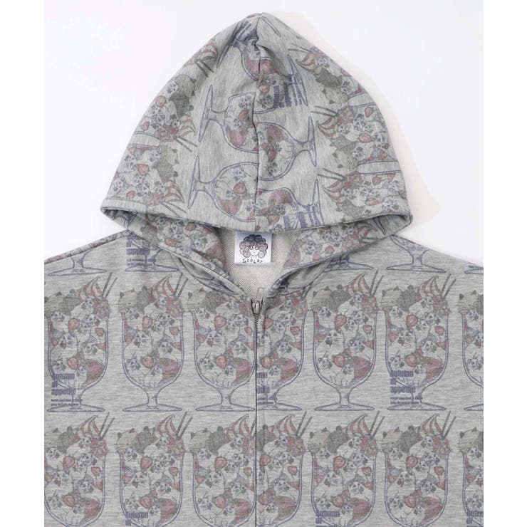 イチゴいっぱいねこパフェパーカー | ScoLar | 詳細画像10 