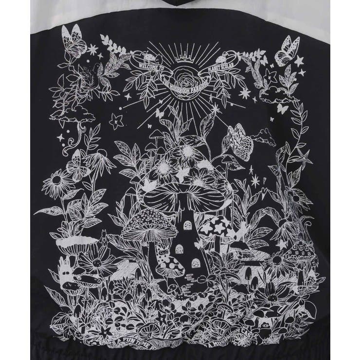 キノコ×レオパード柄リバーシブルブルゾン[品番：SRSW0000229]｜ScoLar