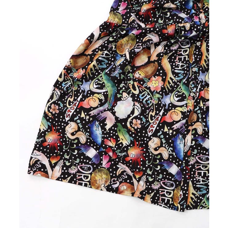 音楽orPOP柄ワンピース | ScoLar | 詳細画像23 