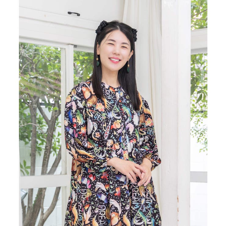 音楽orPOP柄ワンピース | ScoLar | 詳細画像9 