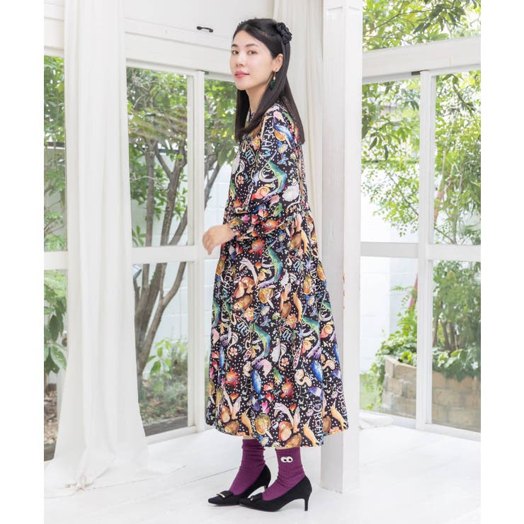 音楽orPOP柄ワンピース | ScoLar | 詳細画像11 