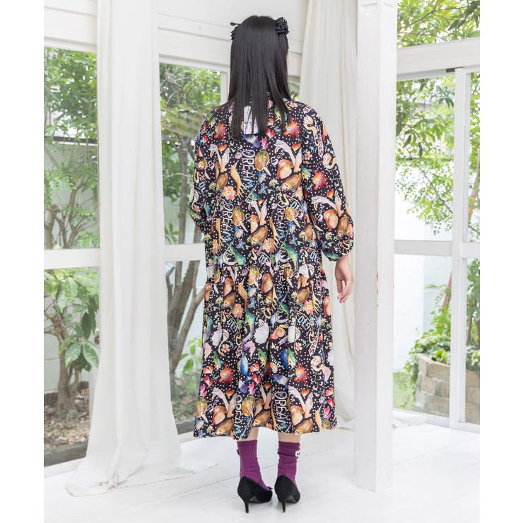 音楽orPOP柄ワンピース | ScoLar | 詳細画像12 