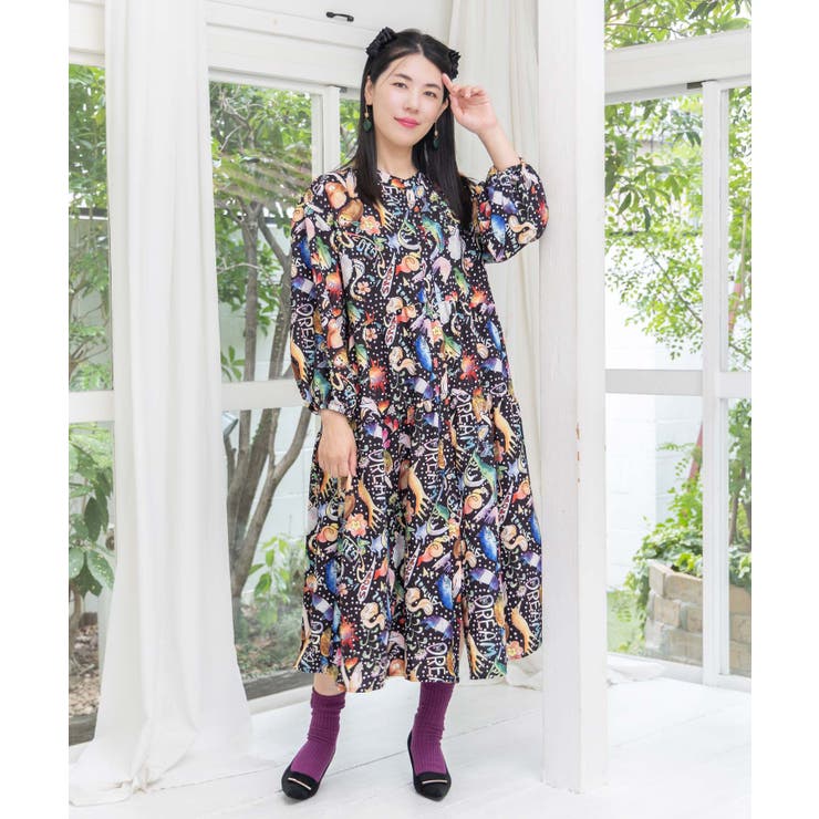 音楽orPOP柄ワンピース | ScoLar | 詳細画像15 