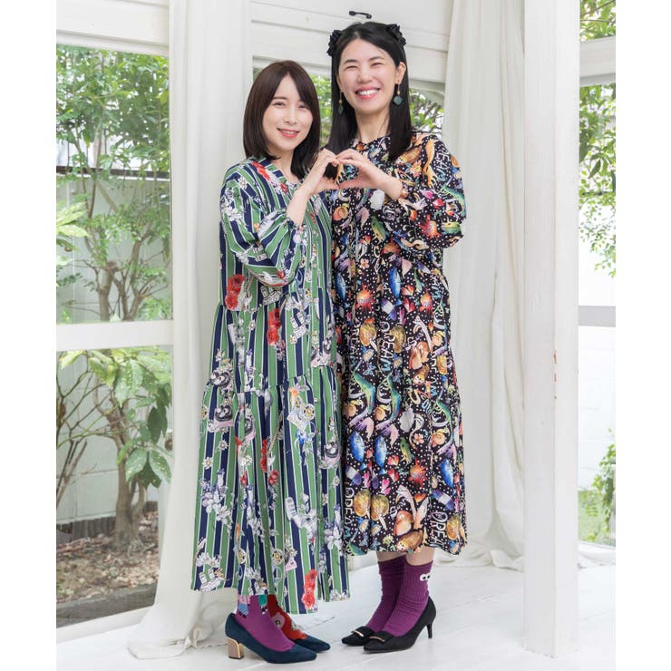 音楽orPOP柄ワンピース | ScoLar | 詳細画像16 