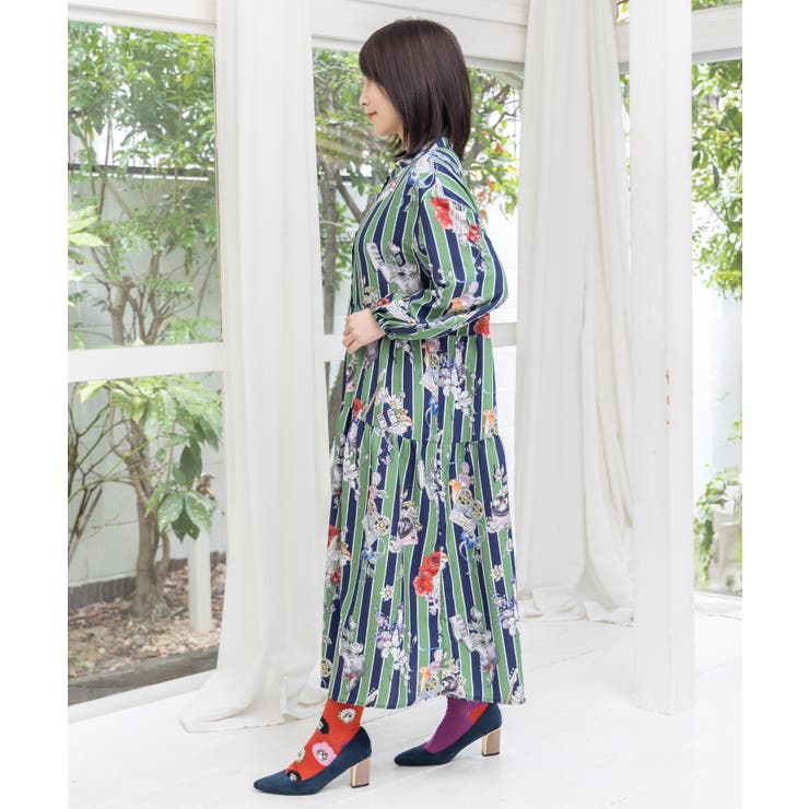 音楽orPOP柄ワンピース | ScoLar | 詳細画像4 