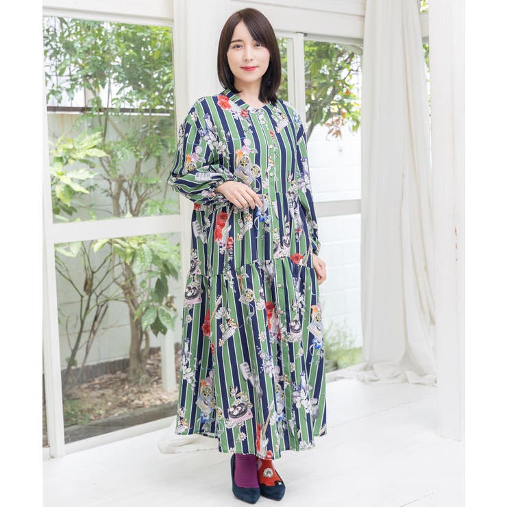 音楽orPOP柄ワンピース | ScoLar | 詳細画像8 