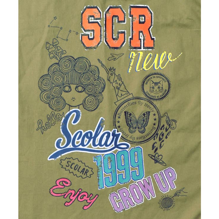 レトロ異素材バイカラーワークスカート | ScoLar | 詳細画像16 