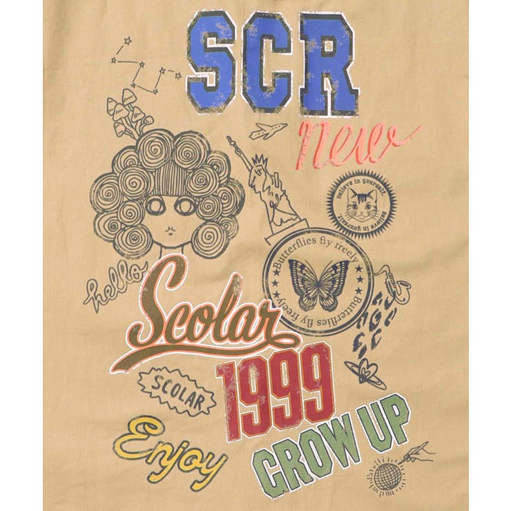 レトロ異素材バイカラーワークスカート | ScoLar | 詳細画像19 