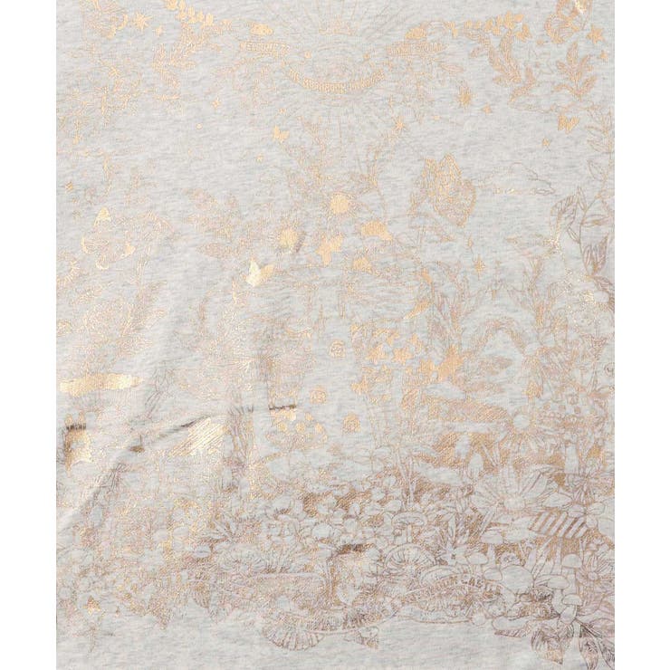 キノコ花柄箔プリント裏毛プルオーバー | ScoLar | 詳細画像10 