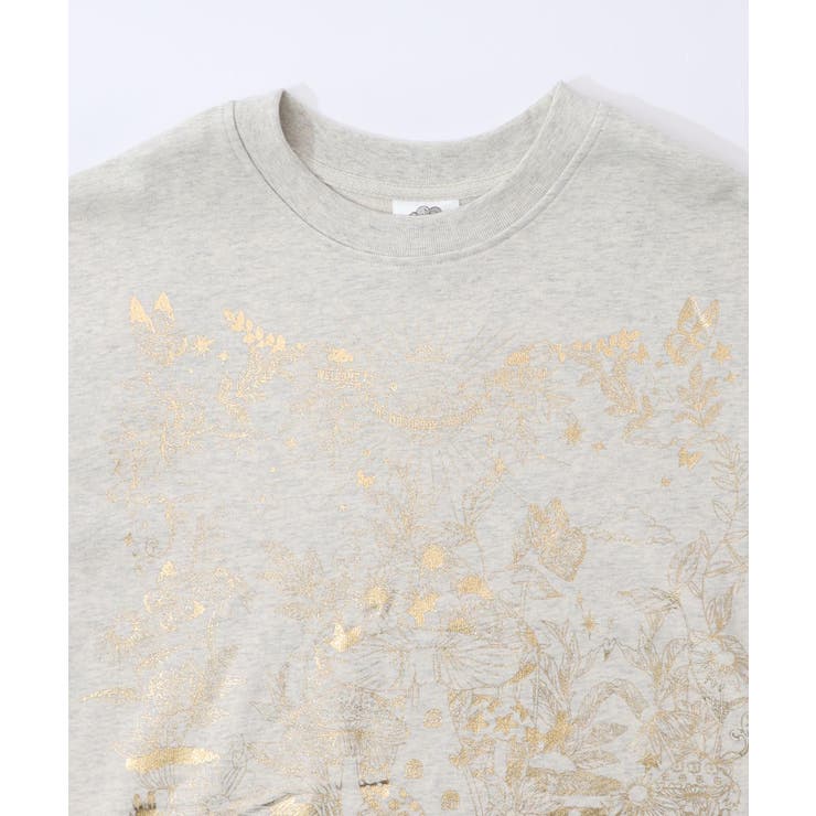 キノコ花柄箔プリント裏毛プルオーバー | ScoLar | 詳細画像13 