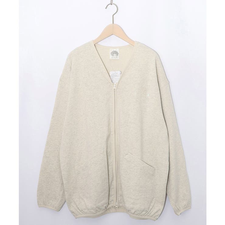 オートミール | ミニ裏毛スカ子ロゴ ダブルジップカーディガン | ScoLar
