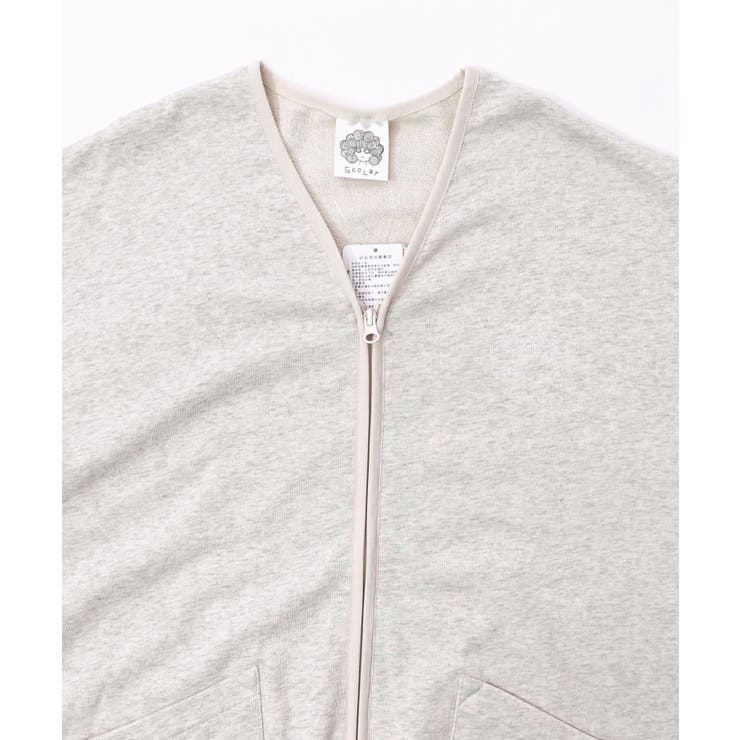 ミニ裏毛スカ子ロゴ ダブルジップカーディガン | ScoLar | 詳細画像10 