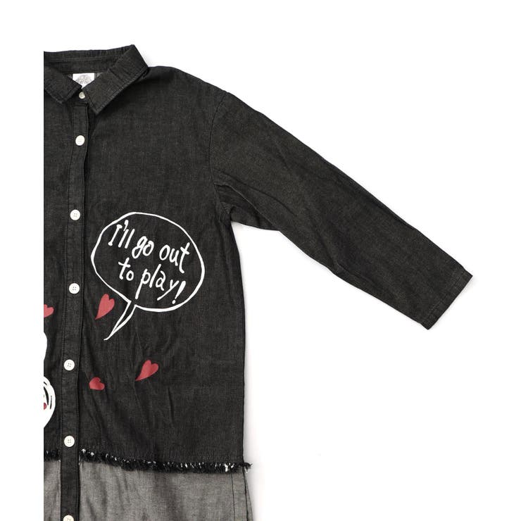 ひょっこりスカラーちゃん柄デニムシャツアウター | ScoLar | 詳細画像13 